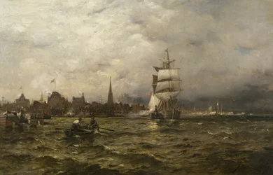 En aprildag, New York, 1881